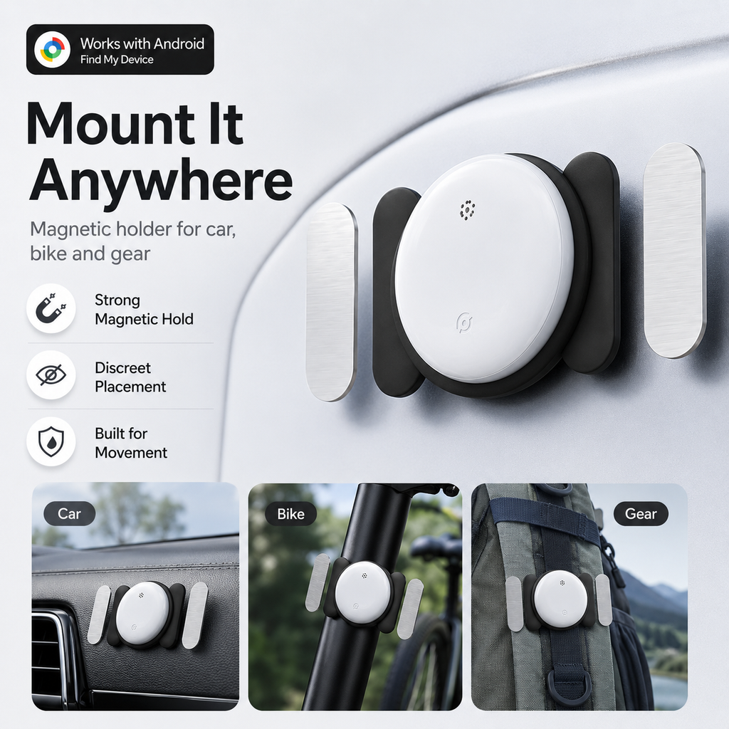 Android Airtag with Magnet Holder Google Find My