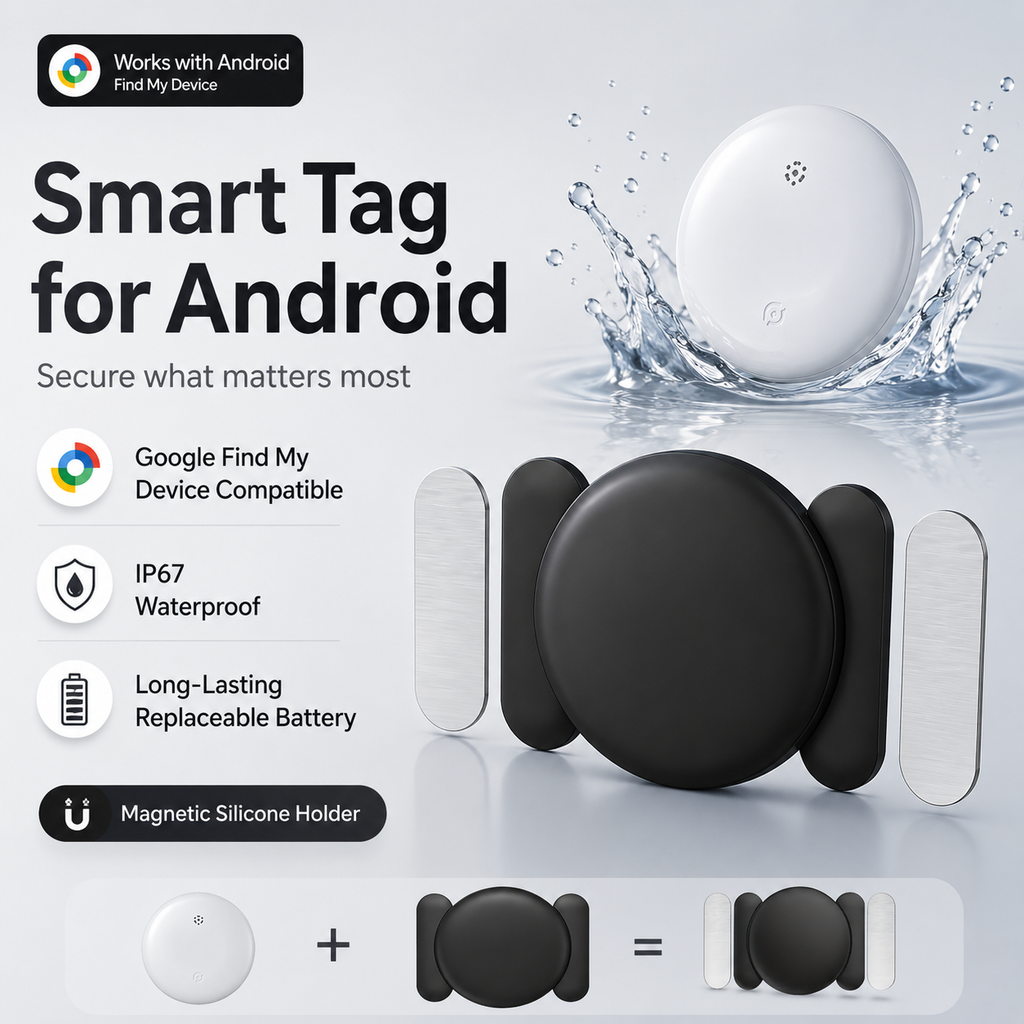 Android Airtag with Magnet Holder Google Find My