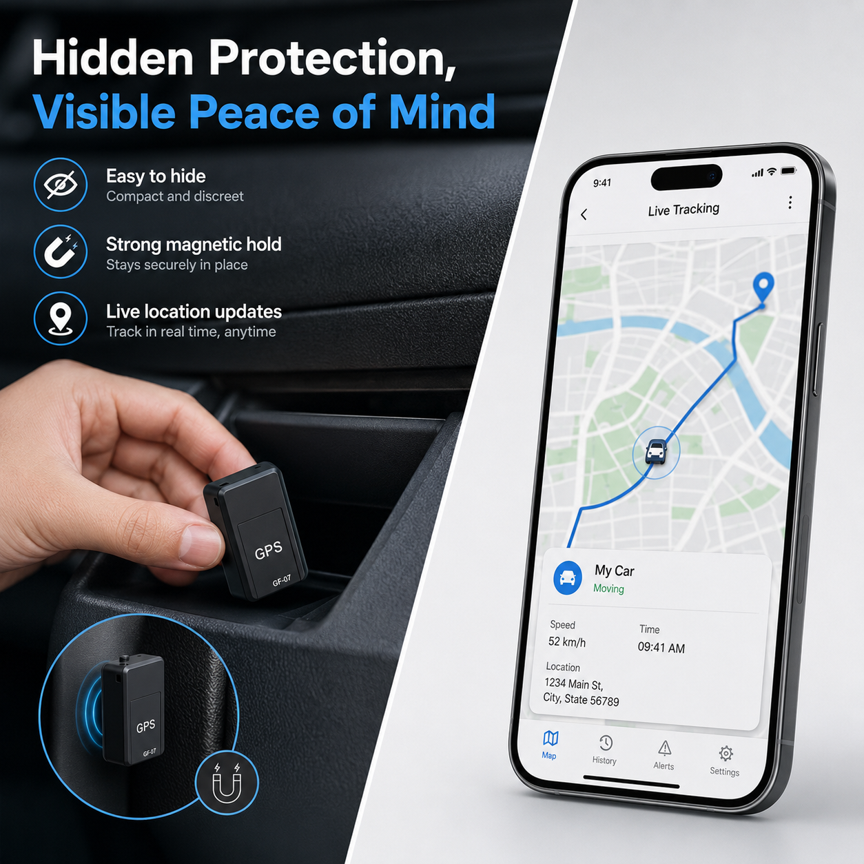 GPS Tracer Device GF07 Mini GPS