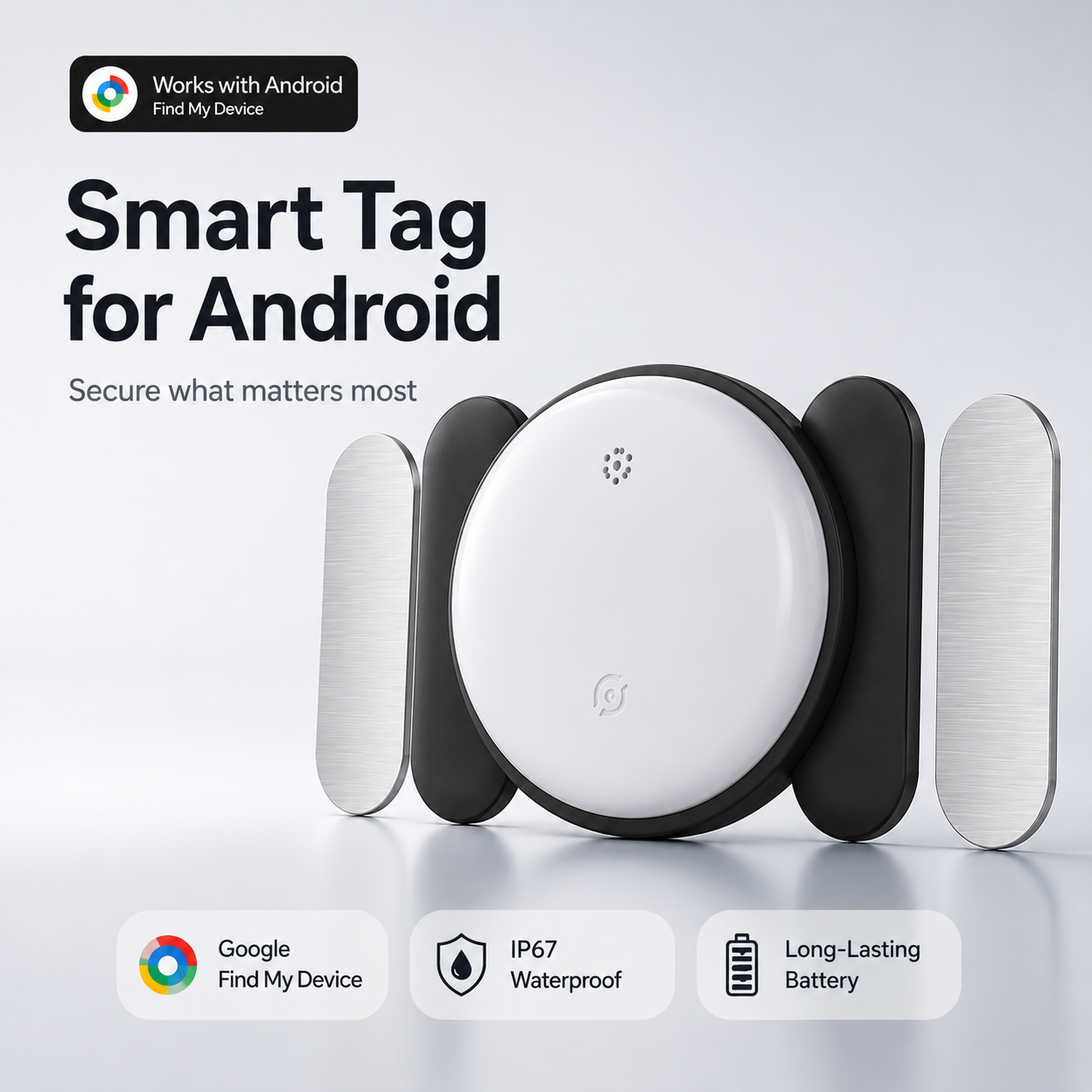 Android Airtag with Magnet Holder Google Find My